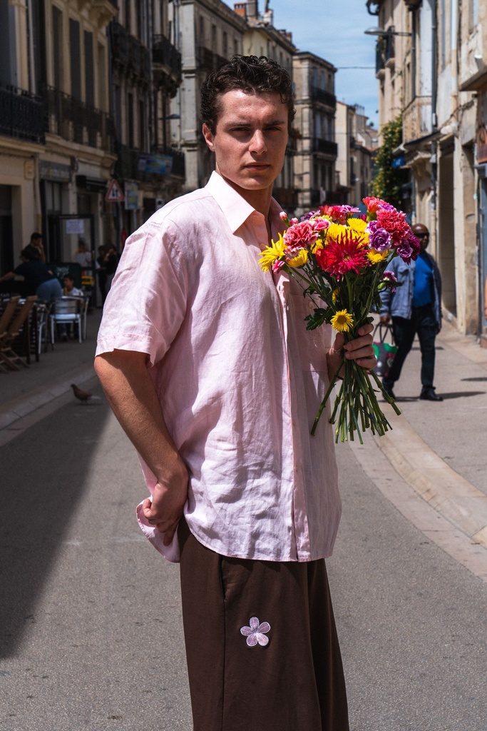 Chemise Lin Rose
